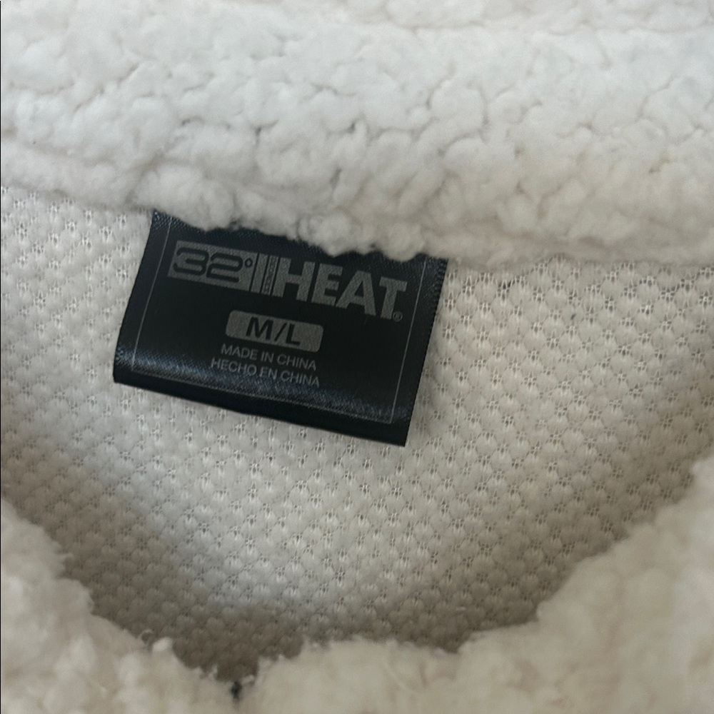 32 Degrees Cream Teddy Jacket - Picture 2 of 2